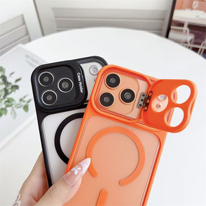 เคสโทรศัพท์แบบมีแม่เหล็กยึดติดพร้อมขาตั้งกล้องสำหรับ iPhone 17 16 15 Pro Max  ฝาหลังแบบด้านโปร่งใส - Product Image 3