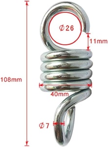 Nhiệm Vụ Nặng Nề Võng Mùa Xuân 1000lbs Công Suất Phòng Tập Thể Dục Patio Đu Móc Mở Rộng Móc Cho Hiên Cuộn Cho Treo - Product Image 2