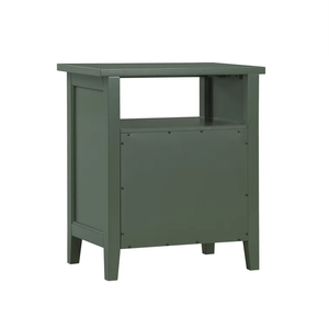 BIEN <strong>Green</strong> Modern Wood Nightstand <strong>Bedside</strong> <strong>Table</strong> with 2 Drawers for Bed Room Furniture - Product Image 4