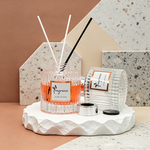 100ml 200ml Glass <strong>Diffuser</strong> Bottle with Natural <strong>Reed</strong> for Home Scent Glass <strong>Reed</strong> <strong>Diffuser</strong> Bottle for Living Room &amp; Office - Product Image 2