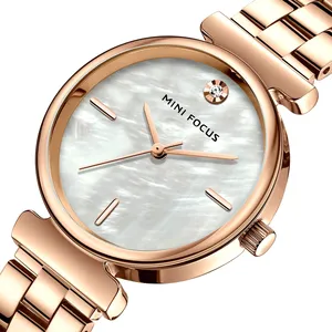 MINI FOCUS MF0309L Relógio de pulso feminino de quartzo de diamante completo preço barato em torno de moda modelo mais novo chegou China fábrica