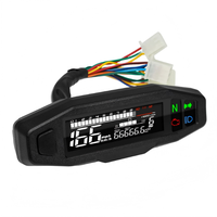 Panel Instrumen Sepeda Motor LED Digital Speedometer Tahan Air Pengukur Jarak Tempuh Pengukur Bahan Bakar Terbaik untuk Modifikasi Skuter
