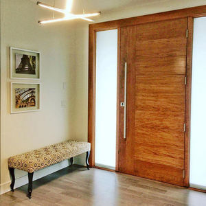 Villa Metalen Buitendeur Massief Hout Aluminium Moderne Roestvrijstalen Front Instap Draaideur Voor Huis Instap Draaideur - Product Image 5