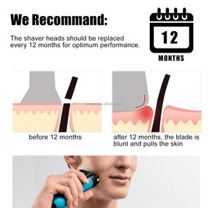 92S loạt 9 thế hệ mới máy cạo râu điện dao cạo lá & cutter thay thế Cassette Blade Head cho <span class=keywords><strong>Braun</strong></span> loạt 9 Cơ thể sử dụng - Product Image 5