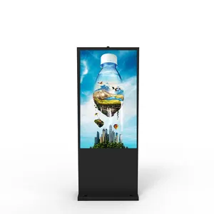 43 inç 55 inç 65 inç zemin ayakta dokunmatik Kiosk Wifi Lcd reklam ekranı bağımsız pazarlama metro için kullanılan