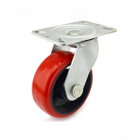 Roulettes de chariot à roulement lourd industriel TZBOT avec roulette de bande de roulement en polyuréthane PU TZ4060UC