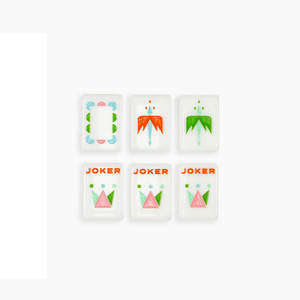 Custom Modern Luxury White Handmade Acrylic <b>Mahjong</b> <b>Set</b> with 4 Players Tiles for Party Entertainment - Product Image 4