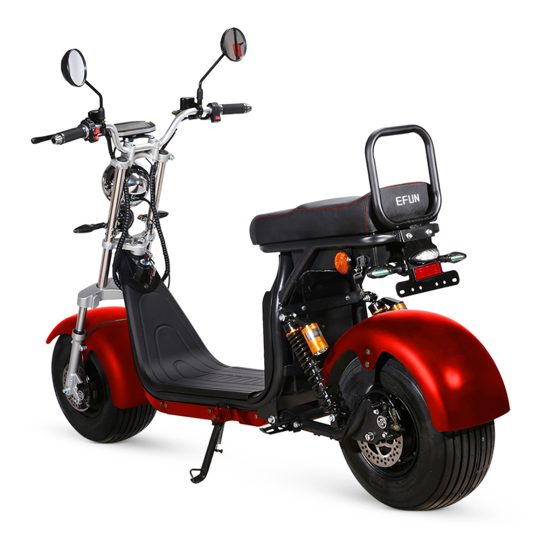 E-fun Travel Jiangsu-Made Electric Sportbike 1500W Brushless Motor 60V Lithium Battery 45km/h Dual Disc Brakes