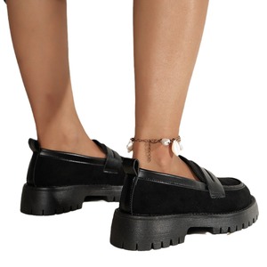 <span class=keywords><strong>Mocassini</strong></span> in pelle scamosciata 2025 eleganti e versatili da <span class=keywords><strong>donna</strong></span> in stile britannico scarpe singole con stampa leopardata di grandi dimensioni - Product Image 6