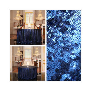 Manteles redondos duraderos con purpurina de 6 pies, tela tejida y Spandex para fiesta de boda o Banquete, agrega brillo a tu evento - Product Image 5