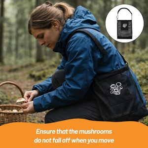 Bolsa de malla para recolección de frutas y hongos, bolsa de cosecha para forrajeo al aire libre - Product Image 4