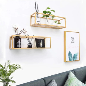 Estante <span class=keywords><strong>de</strong></span> Pared <span class=keywords><strong>de</strong></span> Hierro Forjado Nórdico, Flotante en la Pared, Sin Perforaciones, Decoración <span class=keywords><strong>de</strong></span> Pared Colgante <span class=keywords><strong>para</strong></span> Sala <span class=keywords><strong>de</strong></span> Estar, <span class=keywords><strong>Estantes</strong></span> <span class=keywords><strong>de</strong></span> <span class=keywords><strong>Cocina</strong></span> Nórdicos - Product Image 5