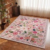 Tapis de salon bohème transfrontalier, résistant à la saleté, facile d'entretien, pour table basse, en polyester épaissi et plastique