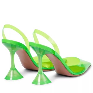 Sandales en plastique tendance pour femmes, chaussures de créateur à talons pour femmes - Product Image 4