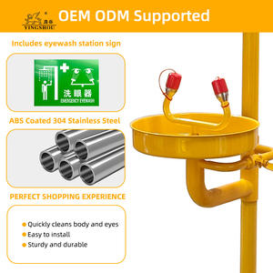 <span class=keywords><strong>Douche</strong></span> de sécurité combinée Abs jaune 304 station de lavage des yeux en acier inoxydable <span class=keywords><strong>douche</strong></span> d'urgence et <span class=keywords><strong>douche</strong></span> oculaire - Product Image 3