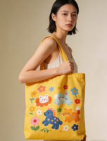 Sacs fourre-tout en toile pour femmes avec logo personnalisable, motif lettres, deux poignées, écologiques, réutilisables, lavables, sacs promotionnels pour le shopping