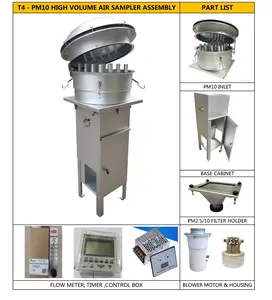 Amostrador de ar de alto volume das vendas de fábrica é usado para pm2.5, equipamento de monitoramento da qualidade do ar pm10