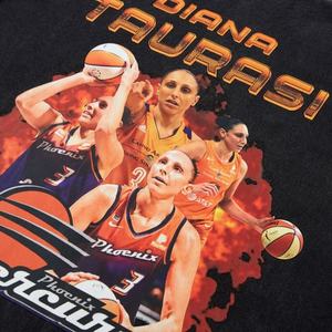 Camiseta de hombre con estampado Digital colorido de gran tamaño y peso pesado de 100% algodón - Product Image 3