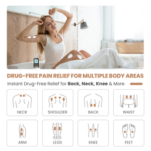 Machine de massage de fitness Tens Ems à stimulation musculaire à double canal personnalisée, 60 modes, 20 intensités, soulagement de la douleur - Product Image 3