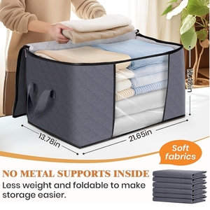 आप डस्टप्रूफ नमी-प्रतिरोधी घरेलू भंडारण बैग कपड़े और रजाई वार्डरोब मूविंग पैकिंग बैग - Product Image 2