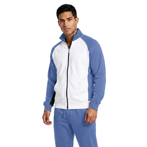 Conjunto Deportivo de Felpa de Algodón Grueso para Hombre Kitsm09 Directo de Fábrica, 100% Algodón, Transpirable y Resistente al Viento, Talla Grande para Invierno - Product Image 1