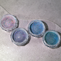 Poudre de paillettes laser chromées pour ongles, poudre scintillante fine effet sucre, poudre arc-en-ciel pour gel linéaire, nail art DIY, manucure