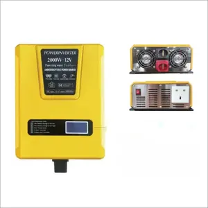 Inverter daya energi listrik mobil, Inverter daya soket murni gelombang sinus 2100W 24V 12V untuk kompor induksi