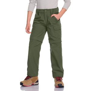 Pantalones de Senderismo para Niños Tesla Gears, Convertibles, con Cierre, de Secado Rápido, UPF 50+, para Campamento al Aire Libre, Unisex, Casuales, de Lona - Product Image 1