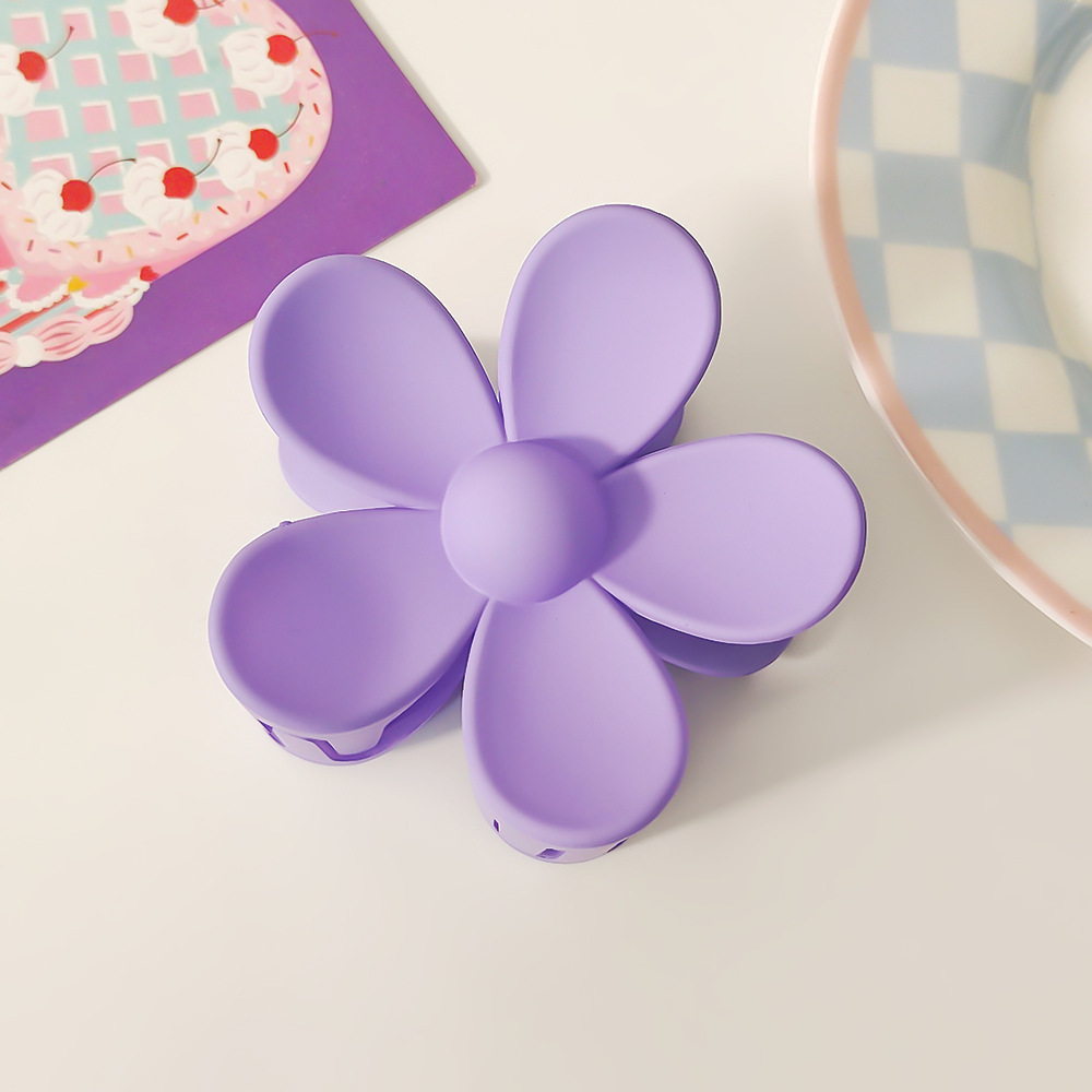 Purple flower clip