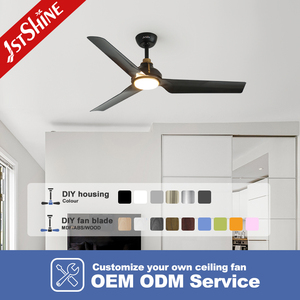 1 ventilador <span class=keywords><strong>de</strong></span> techo LED stshine, Venta caliente <span class=keywords><strong>de</strong></span> fábrica, aspas <span class=keywords><strong>de</strong></span> ABS, ventilador <span class=keywords><strong>de</strong></span> techo decorativo <span class=keywords><strong>de</strong></span> color negro con control remoto - Product Image 4