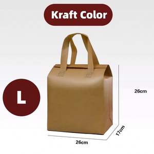 Bolsa Térmica Ecológica Personalizada, Desechable, para Llevar Comida, con Asa Suave y Aislamiento de Papel de Aluminio - Product Image 2