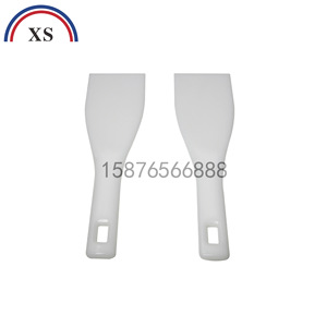 Espátula de plástico para mezclar tinta para prensas de impresión offset, color blanco con asa perforada - Product Image 2