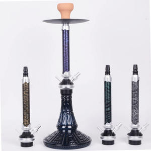 Kit de fumar hookah al por mayor de aluminio ecológico y duradero de 62 cm, hookah portátil de alta calidad - Product Image 5