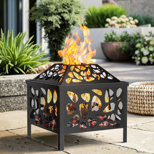 Estilo de moda Stix Glamping Skulls Bottle Gaz <span class=keywords><strong>Carbon</strong></span> Gnee Tienda rectangular Quema de madera Metal Recubierto de polvo Pozo de fuego portátil - Product Image 4