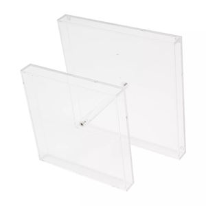 Vitrina cosmética acrílica de 2 niveles personalizada de fábrica, soporte organizador de perfumes de maquillaje PMMA para baño con superficie pulida - Product Image 5