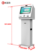 Kiosque de paiement KER à écran tactile en libre-service, distributeur de billets, guichet automatique de crypto-monnaie (ATM/BTM), accepteur de billets, compatible SDK, sur pied