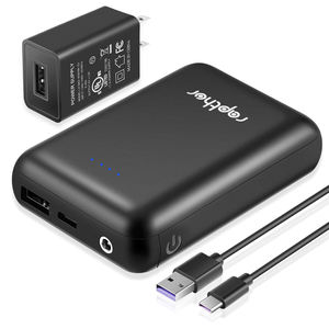 Rapthor 7.4V 3A / 5V 2A Paket Baterai untuk Rompi Pemanas/Jaket Pemanas/Hoodie Pemanas 7.4V dan USB 5V (Output Ganda DC <span class=keywords><strong>3</strong></span>.5mm +USB) - Product Image 1