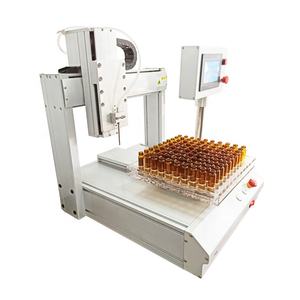 מכונת מילוי צינורות אוטומטית לחומצת מעבדה ומילוי נוזל קורוזיביים אלקלי מבחנות קטנות זכוכית - Product Image 4