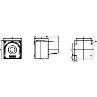 Boîtier rond de 22 mm pour PLC, borne à vis pour appareils de commande, équipement électrique à montage au sol 3SU1801-0NA00-2AC2