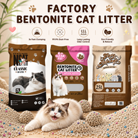 Litière pour chat en bentonite écologique en gros, à agglomération rapide et sans poussière, pour animaleries et fournitures OEM