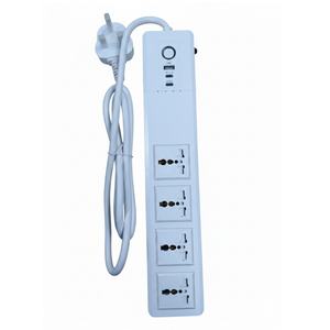 Enchufe Inteligente WiFi SLS con 4 Tomas Universales, <span class=keywords><strong>Cable</strong></span> de Extensión de 1.8m, 2 Puertos Tipo-C y 1 Puerto USB de Carga Rápida, <span class=keywords><strong>Protector</strong></span> Contra Sobretensiones - Product Image 1