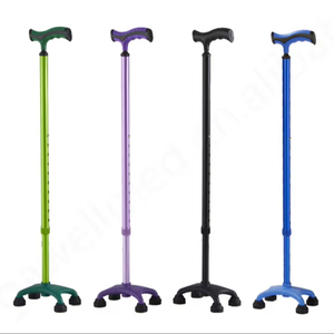 Bastones de Caminar Plegables Ajustables Kinggear, Bastones de Aluminio Plegables de 4 Secciones para Hombres y Mujeres - Product Image 1