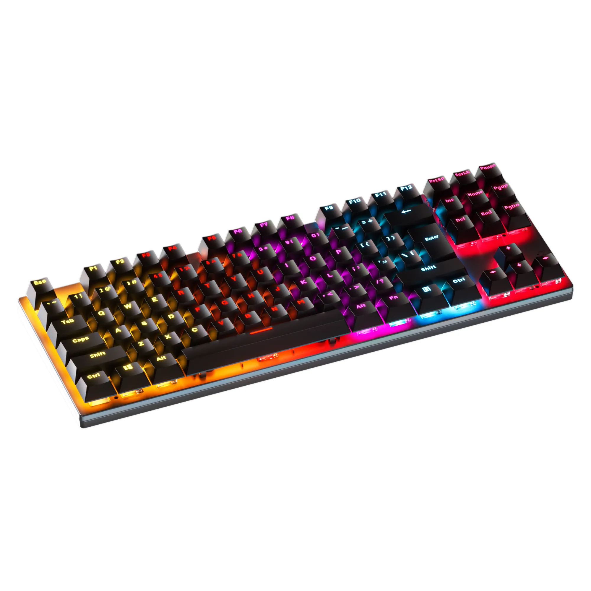 Ergonomic 87 keys Layout Mechanical Feel Gaming Keyboards Pc Accessories Laptop Wireless Gaming Keyboards