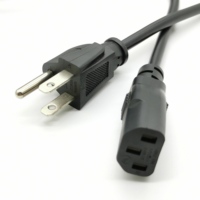 ÉTATS-UNIS NOUS AC Cordon D'alimentation À 3 Broches Américain IEC C13 D'approvisionnement Câble D'extension