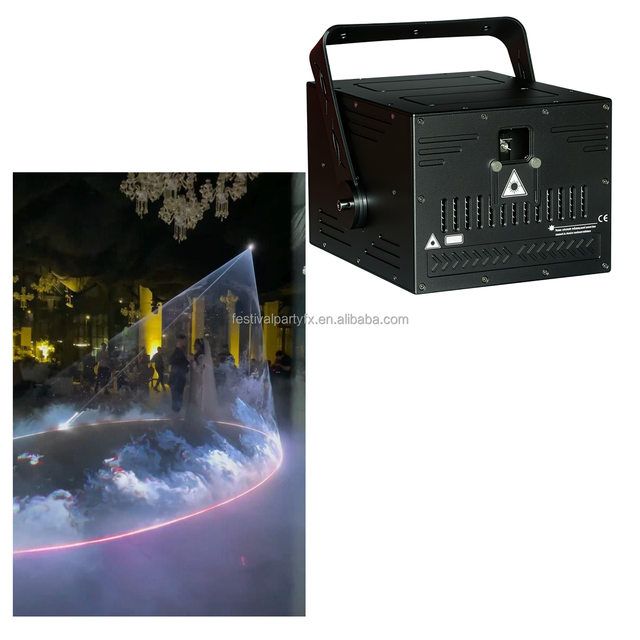 DMX App Control Laser Light Show DJ Equipment RGB Full Color 10-20W ILDA Connect Sound-Activated Control IP33 Rated Garden Use