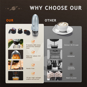 Cafetera Portátil con Función de Preparación Inteligente, Café en Cápsulas Espresso para Viajes al Aire Libre y Oficina - Product Image 6