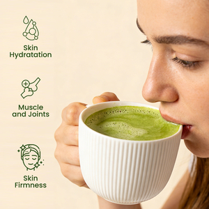 Latte al Matcha Super Collagene a Marchio Privato, Polvere Istantanea di Collagene e Magnesio per la Bellezza - Product Image 6