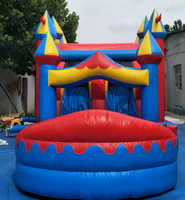 Structures gonflables personnalisées Nova avec toboggan pour les fêtes d'enfants en plein air