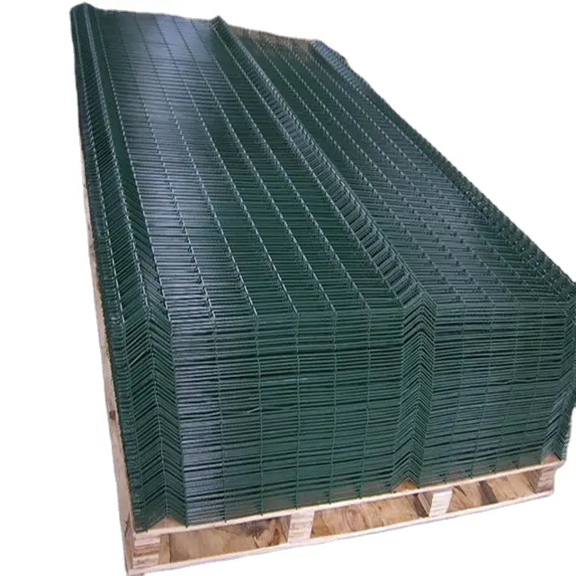 Panel Pagar Jala Lasan Logam Berlapis Plastik/Panel Jaring Kawat Lasan Dilapisi PVC