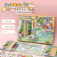 Venta al por mayor personalizada Diy troquelado pegatinas escena diario pegatina decorativa con mapa Alpine Baijing